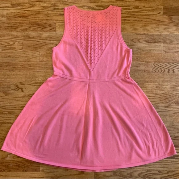 Trina Turk Roxanna Pointelle Knit Fit Flare Dress - Picture 5 of 9